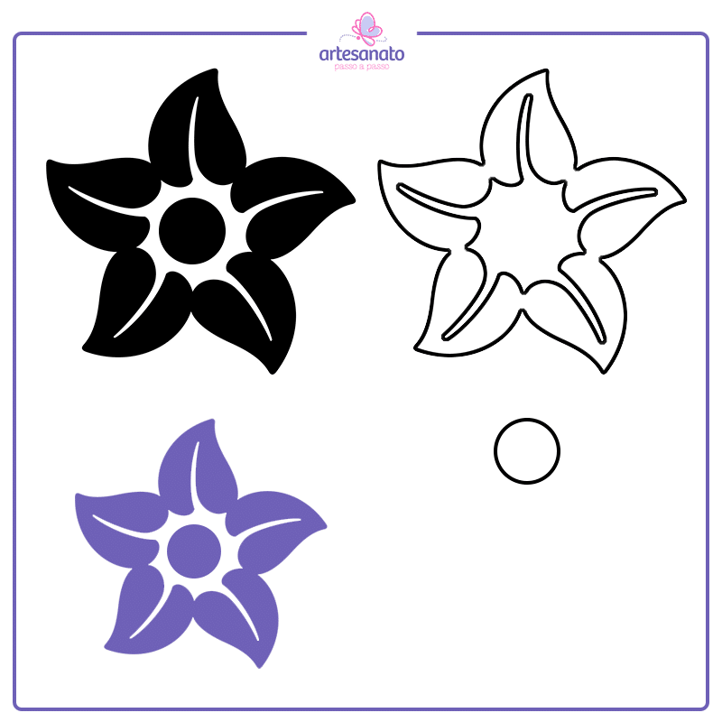molde de pétala de flor