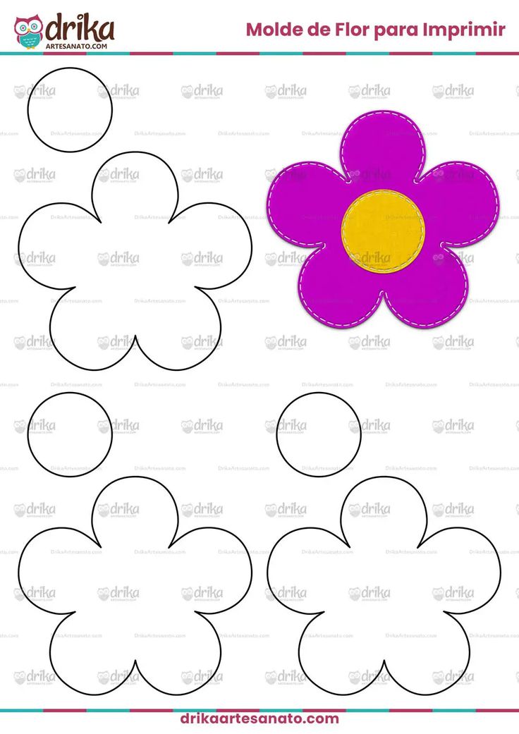 molde flor feltro