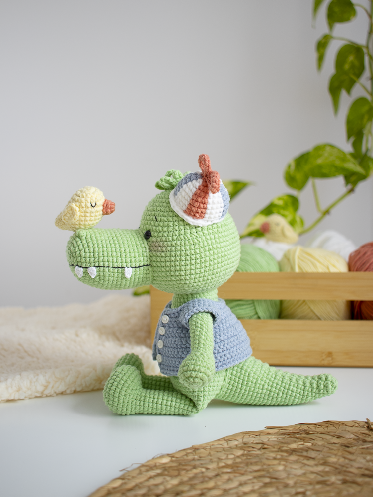 amigurumi jacaré passo a passo
