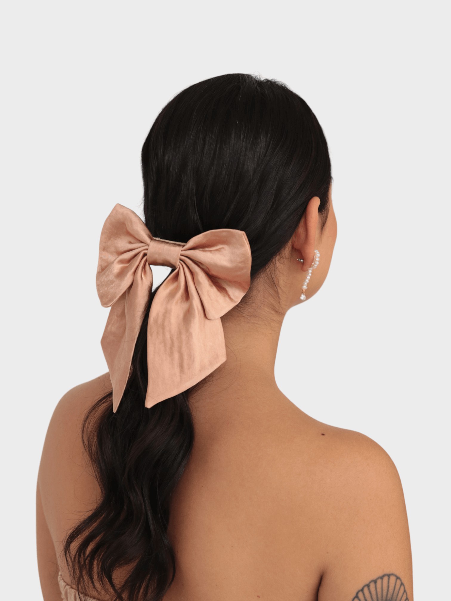 laço de cabelo cauda longa