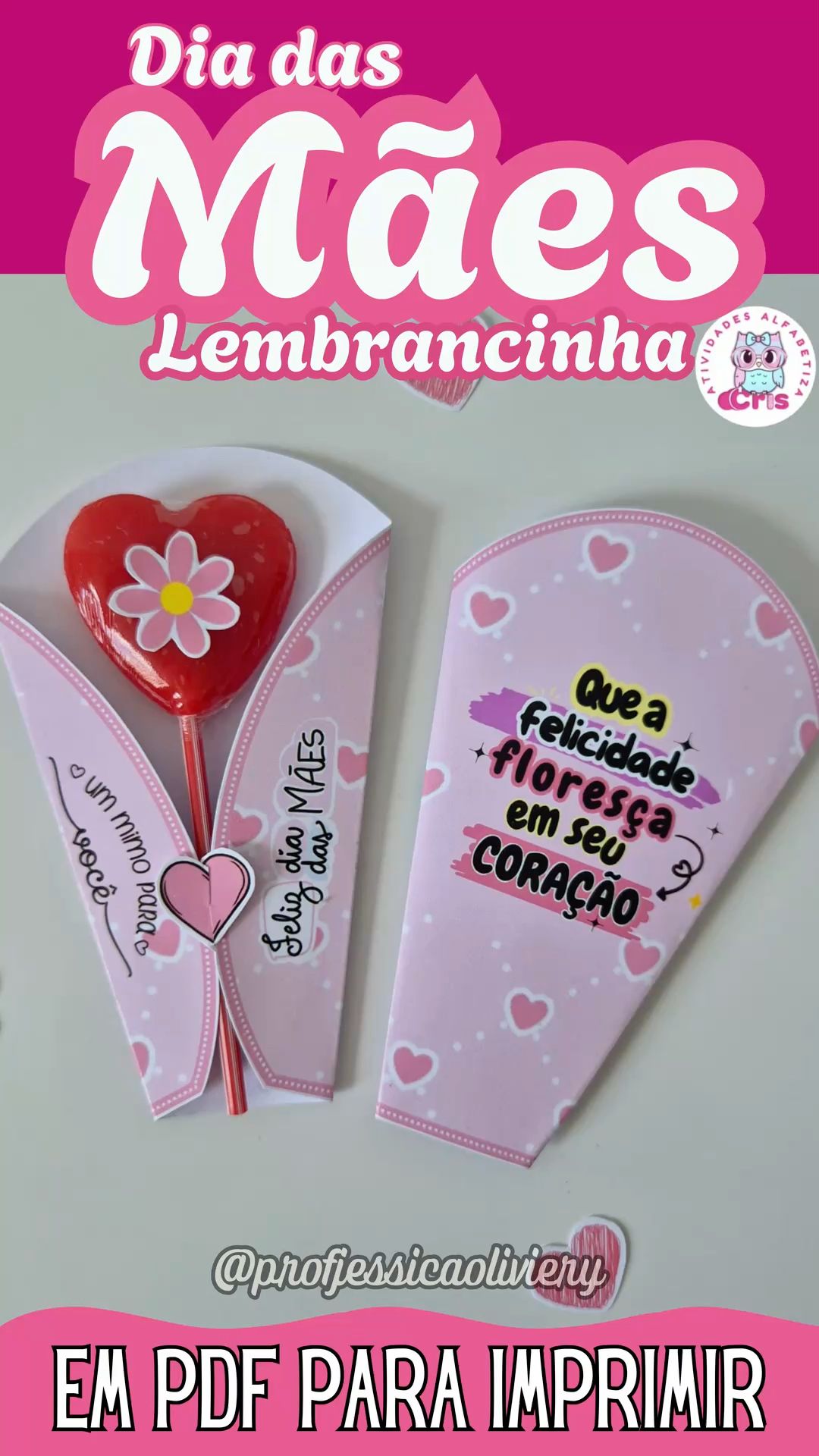 lembrancinha dia das mães comestível