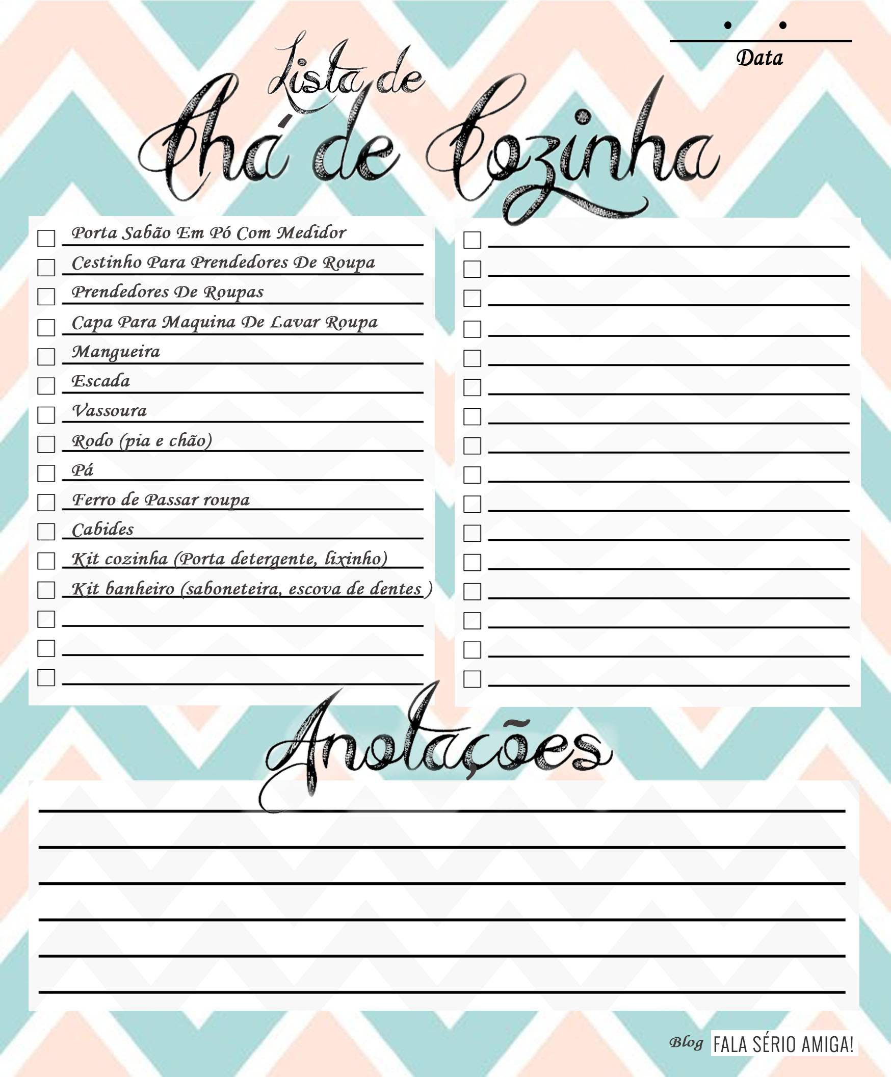 presentes úteis chá de cozinha