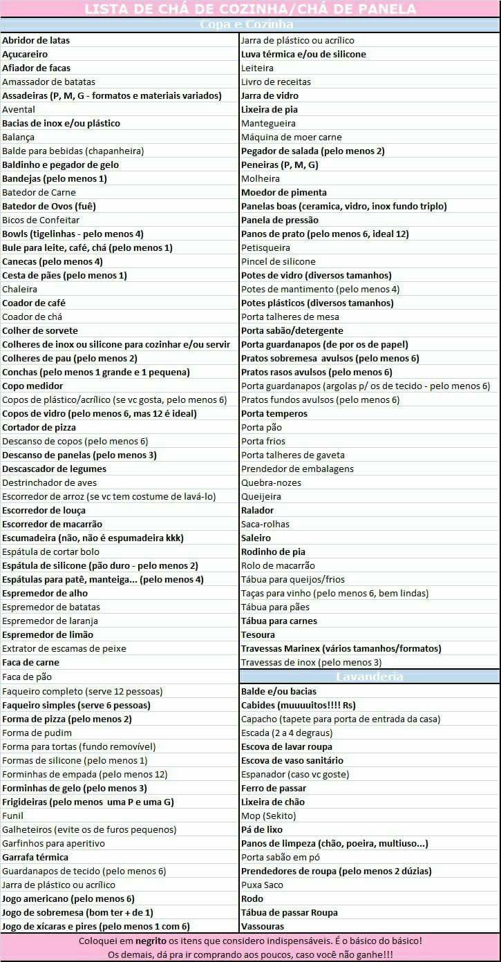ideias de presentes para chá de cozinha