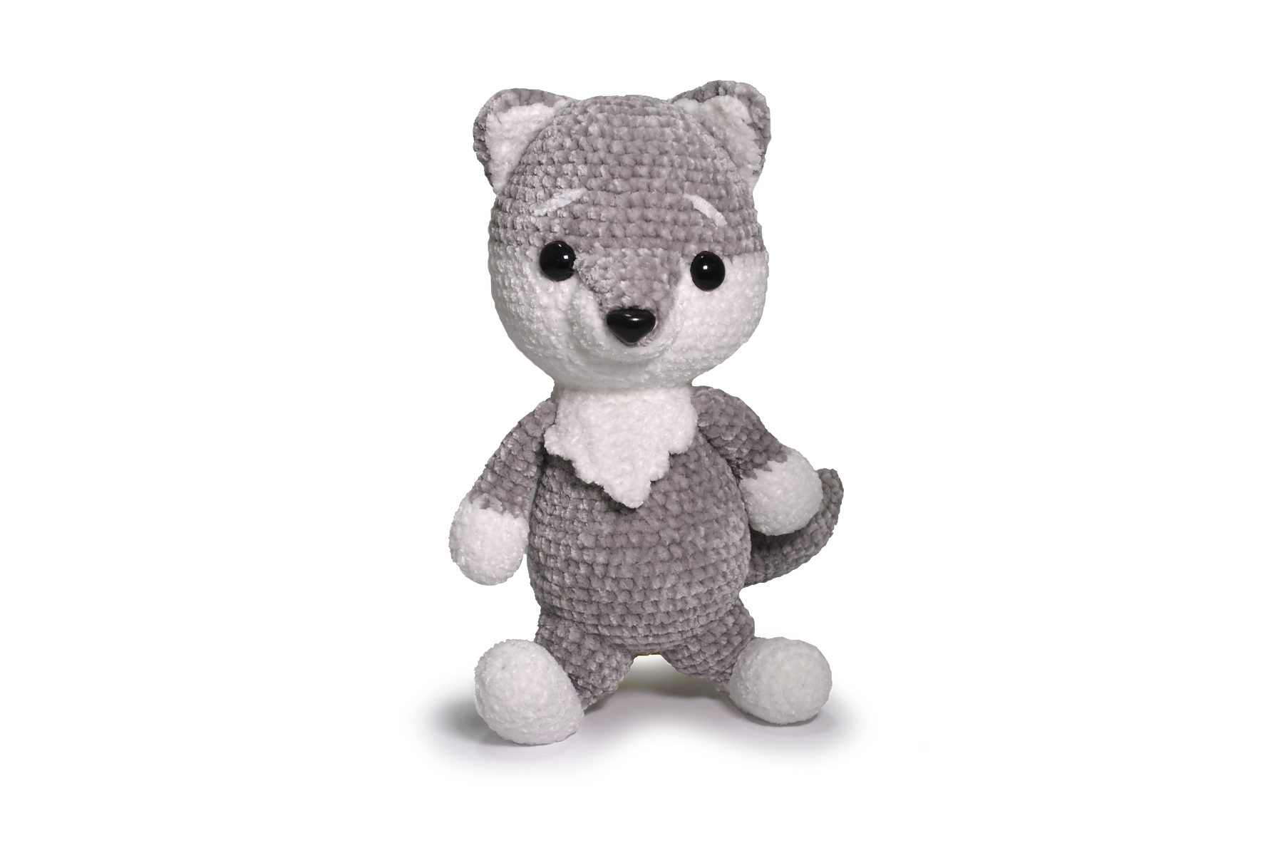lobo de crochê
