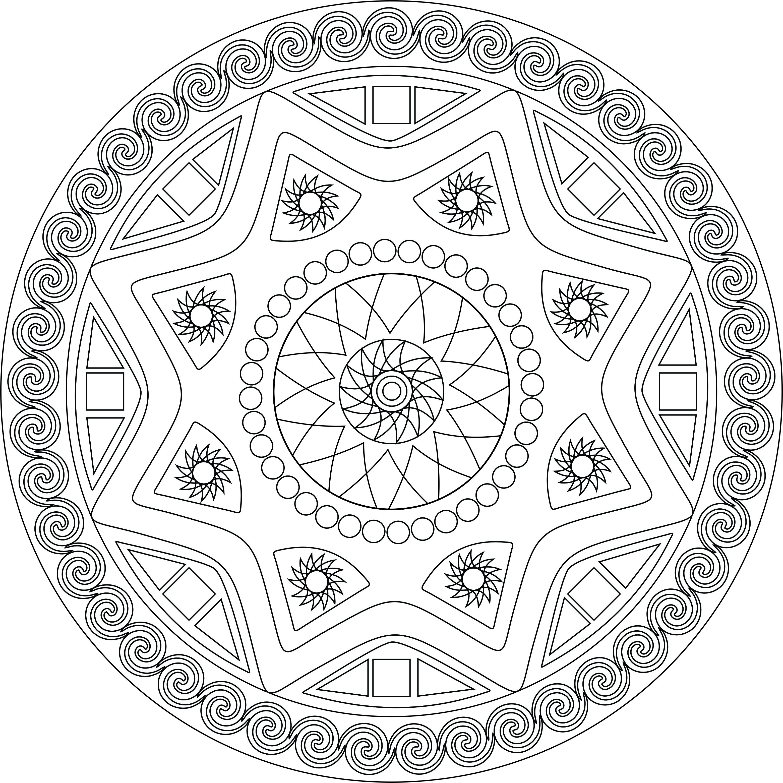 desenhos de mandala para colorir