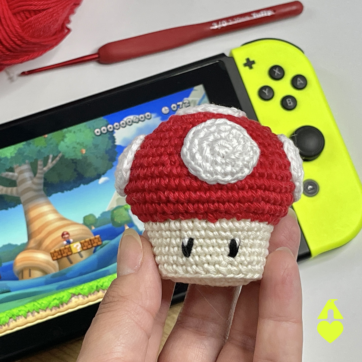 boneco Mario de lã