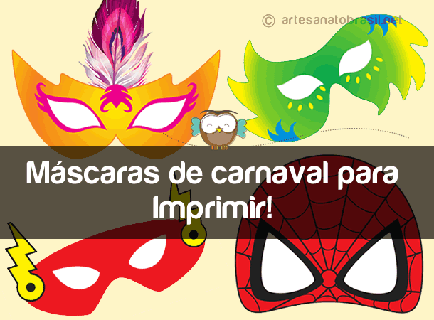 papelaria criativa máscaras