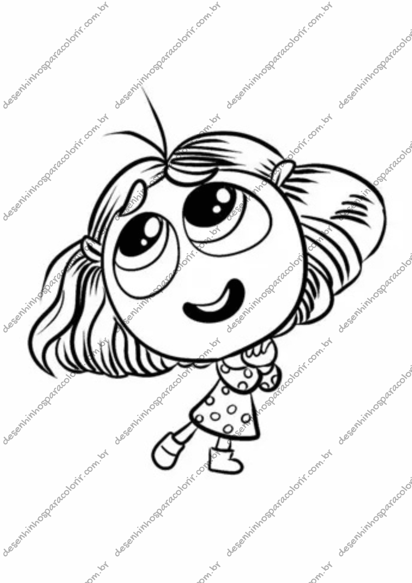 personagens divertidamente para pintar
