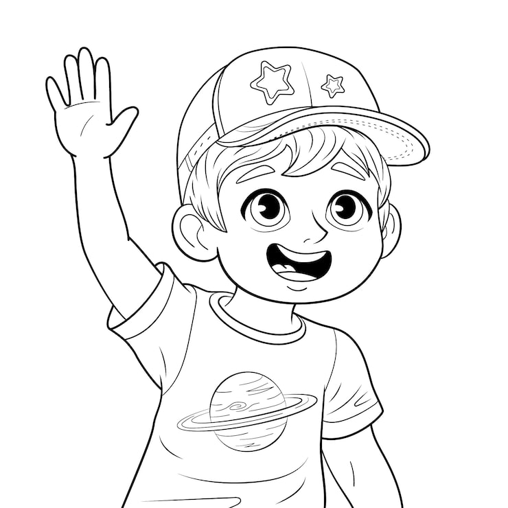 desenhos de menino para pintar