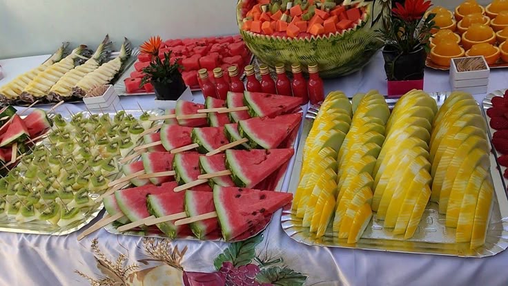 decoração de mesa de frutas econômica