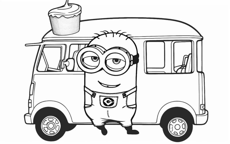 desenhos do gru para colorir