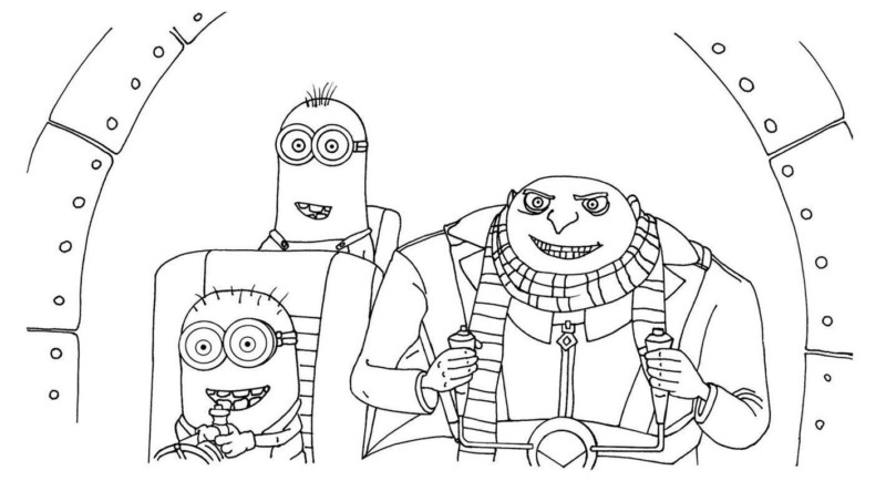 minions para colorir grátis