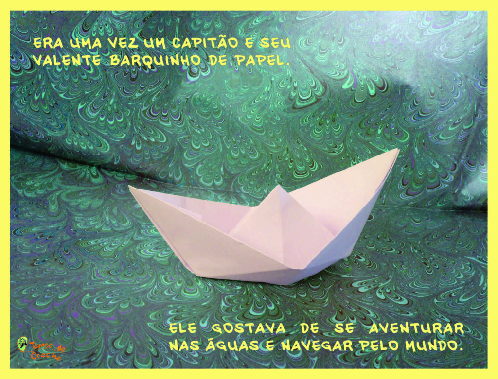 barco de papel que não flutua