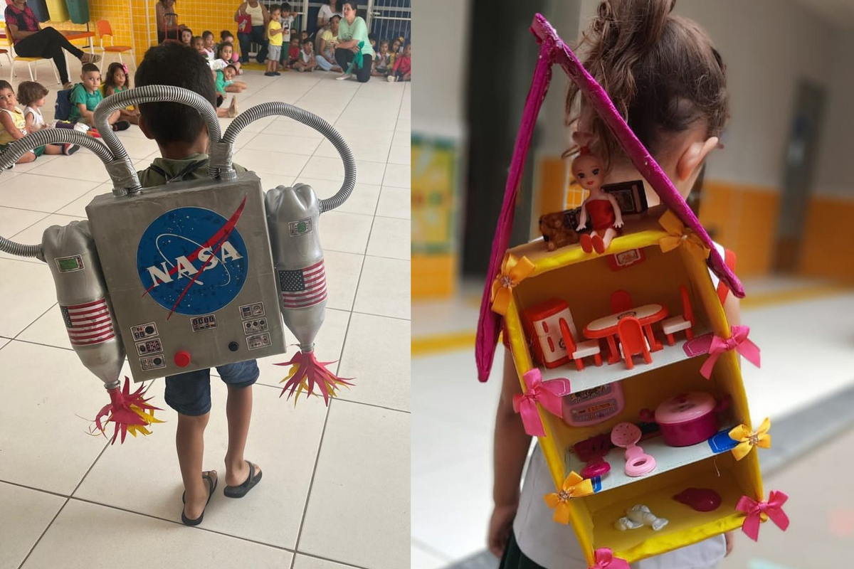 artesanato mochila astronauta