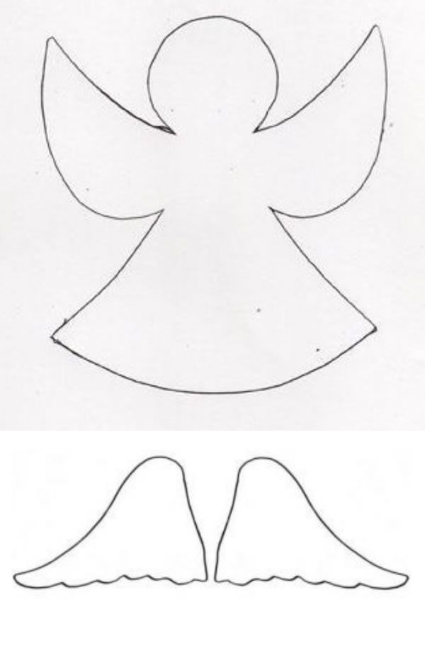 desenho de anjo para colorir e imprimir