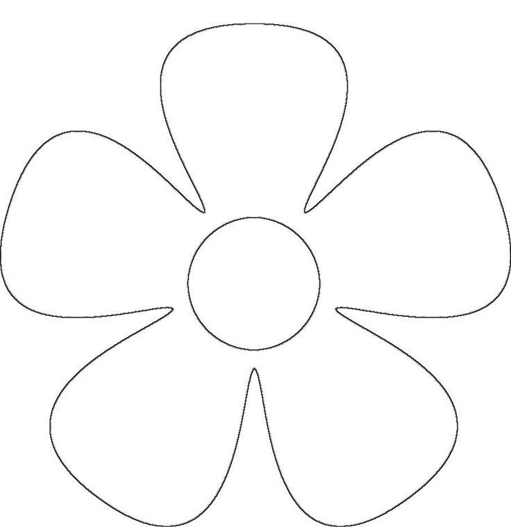 molde flor para imprimir