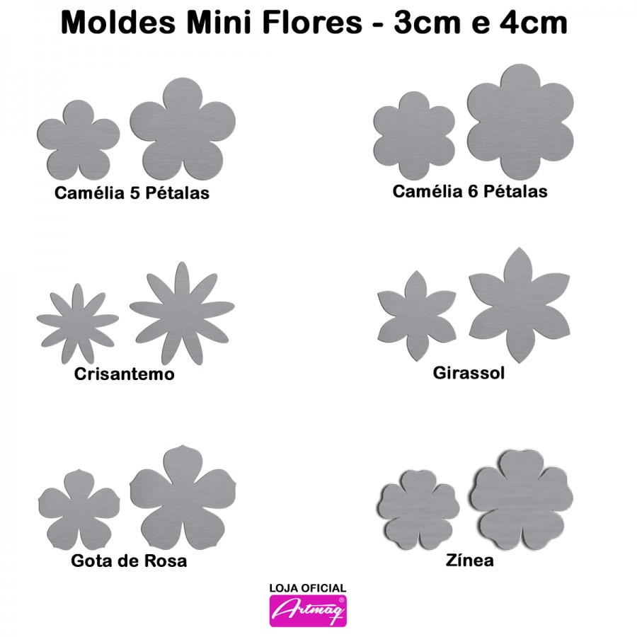 molde flor para topo de bolo