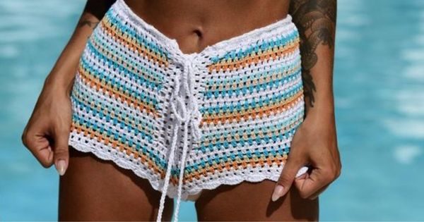 fio para short de crochê