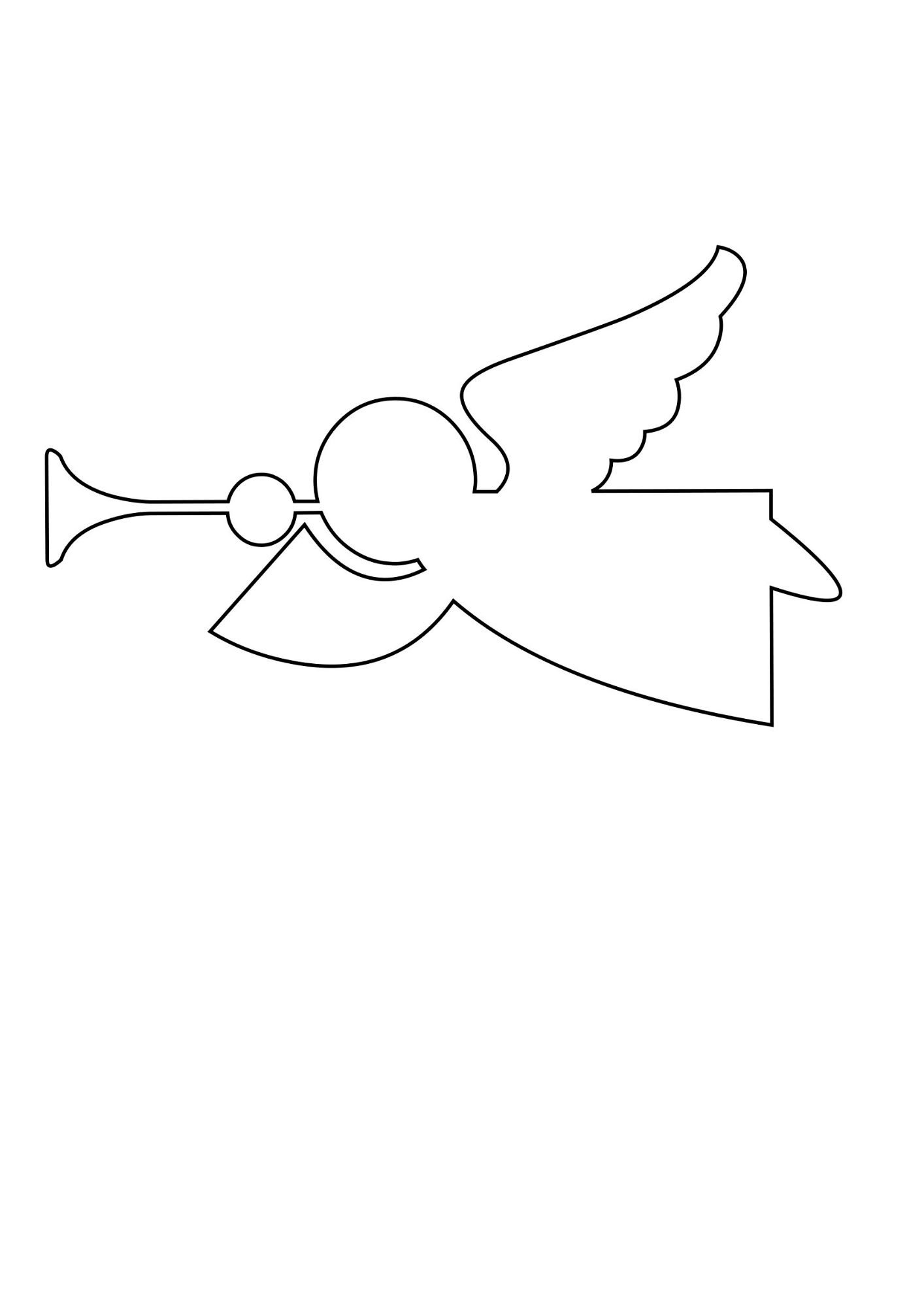 desenho de anjo para imprimir