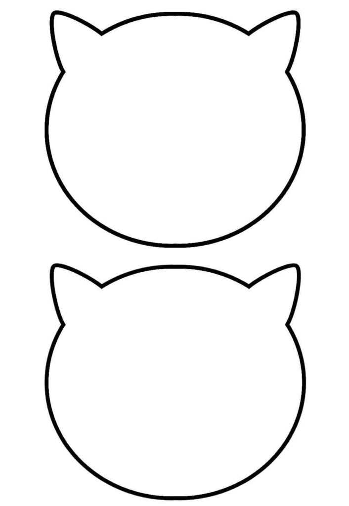 molde de gato para imprimir grátis