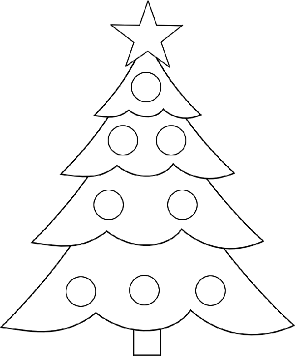 molde arvore de natal em feltro para imprimir