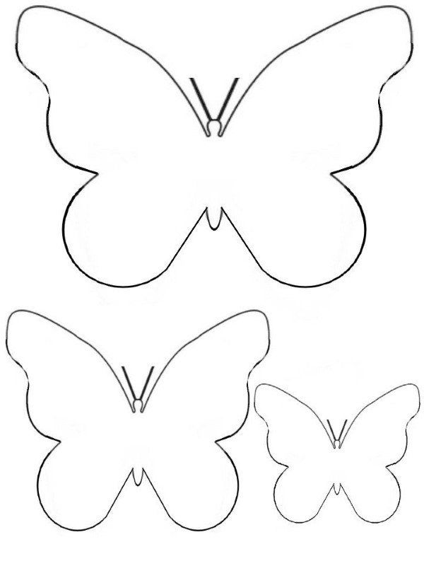 template de borboleta para decoração
