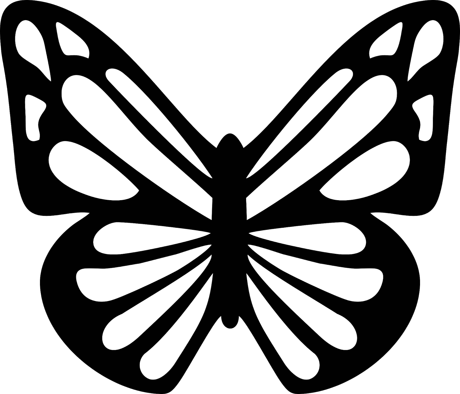 como fazer borboleta vazada