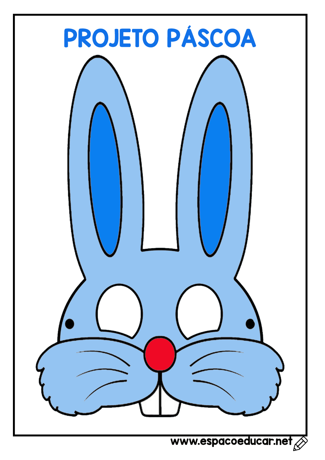 silhueta de coelho para colorir e imprimir