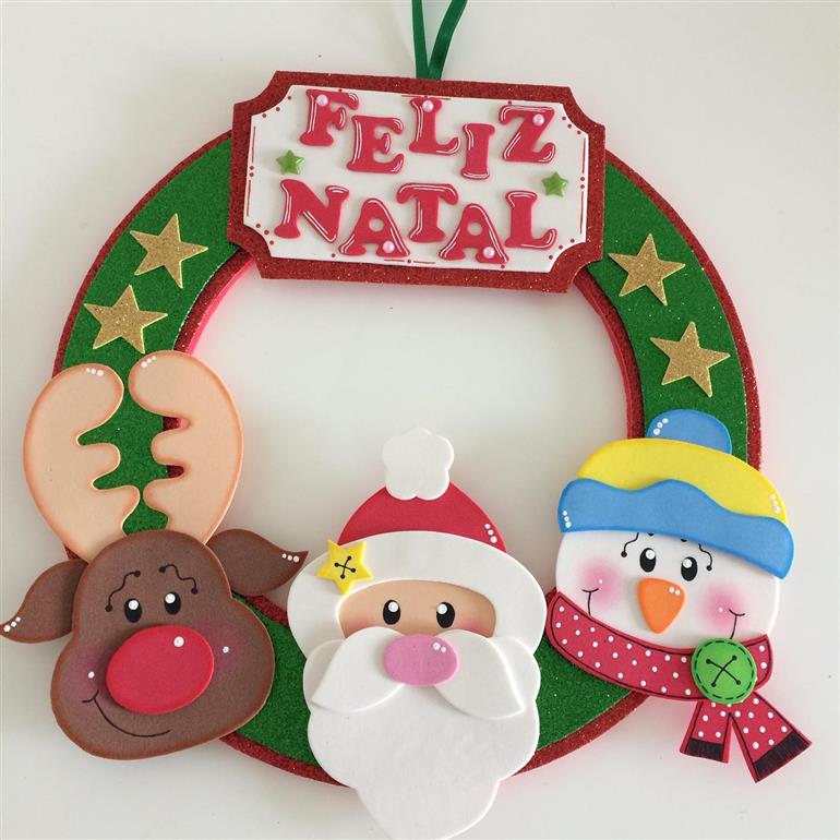 moldes de natal para artesanato em eva