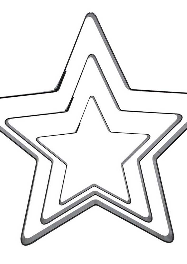 molde estrela feltro natal