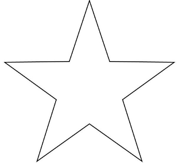 molde estrela para imprimir