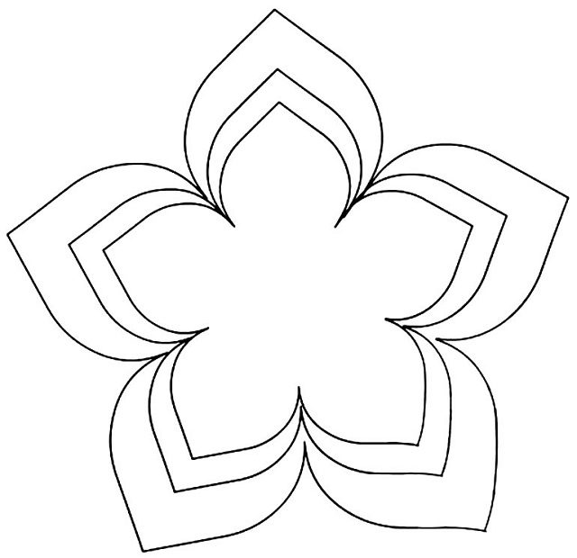 moldes de flores gigantes para parede