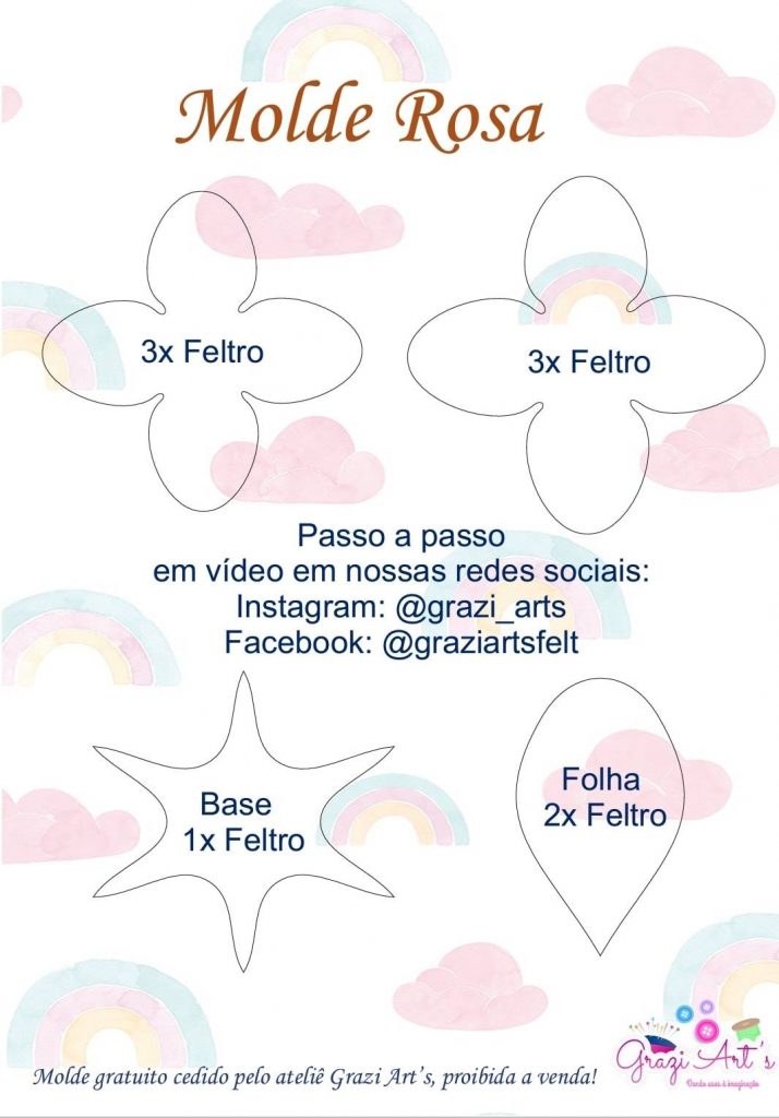 molde de flor em espiral para imprimir