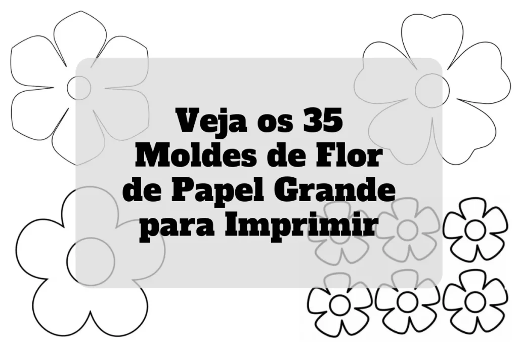 moldes de flores em EVA para imprimir