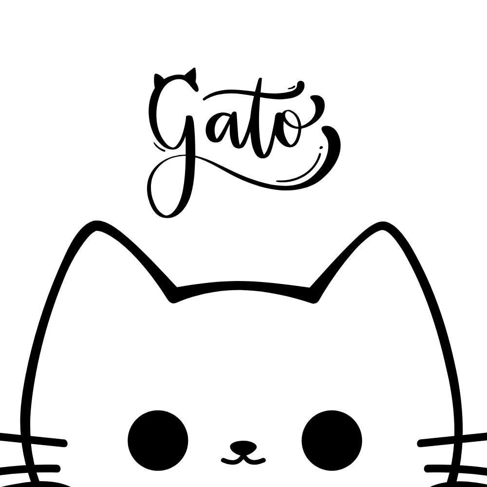 molde de gato em tamanho real para imprimir