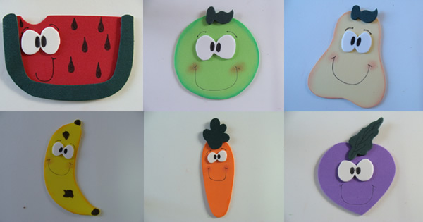 desenhos de legumes em eva para colorir