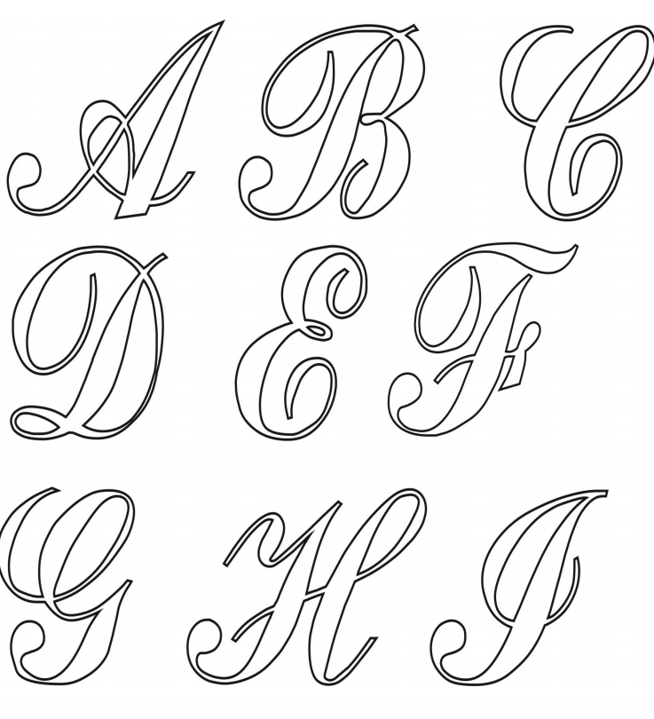 moldes de letras decorativas EVA