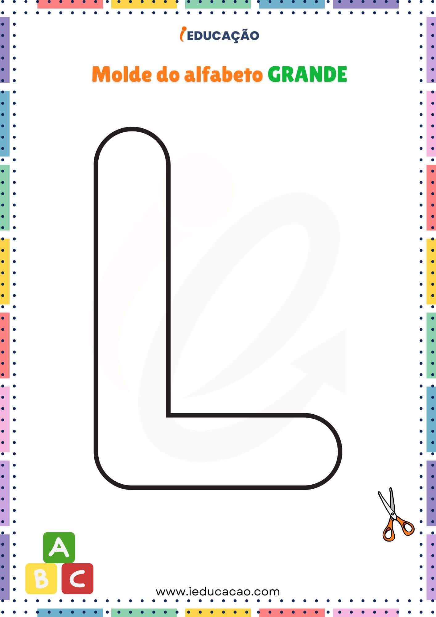 alfabeto para colorir em pdf