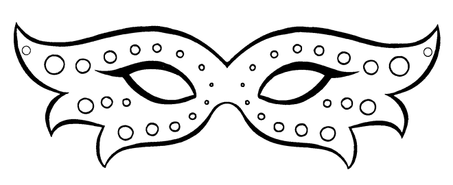 como fazer máscara de carnaval com molde