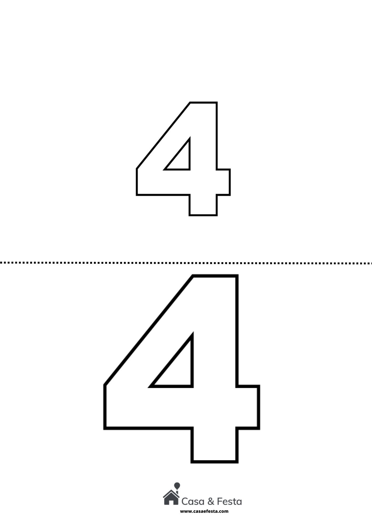 números para colorir e imprimir