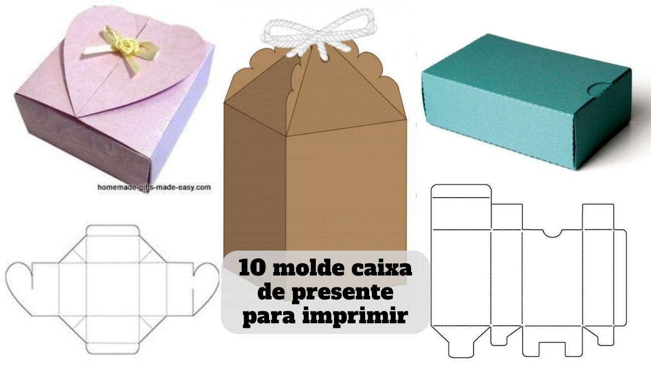 como fazer caixa de presente em casa