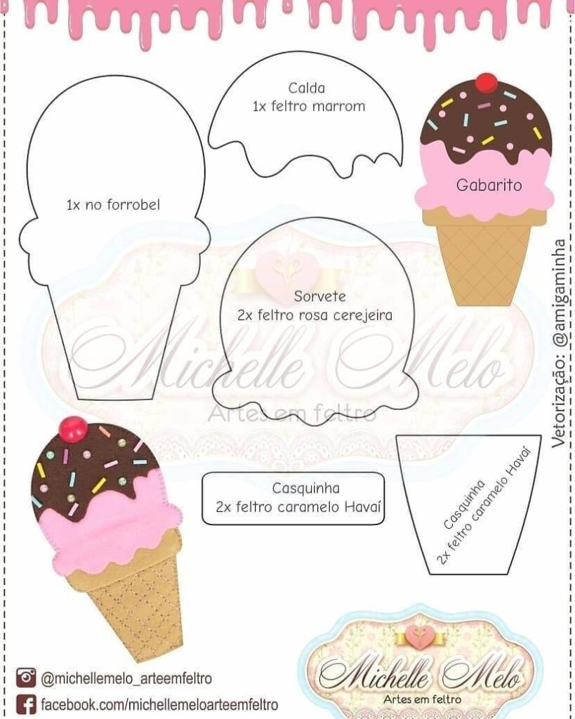 desenho de sorvete para colorir