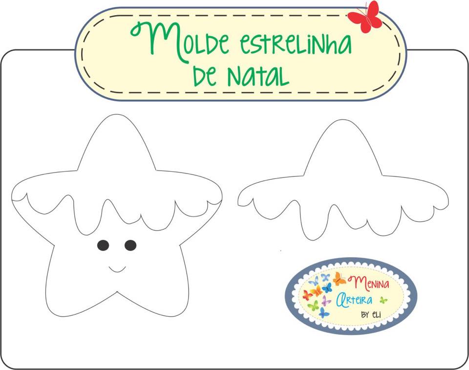 padrão estrela natalina para artesanato