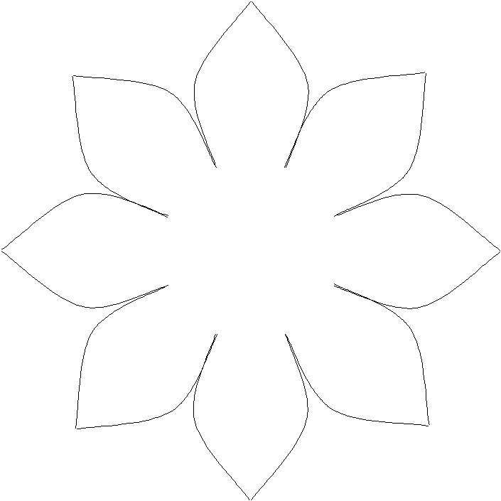 moldes de flores para imprimir em tamanho real