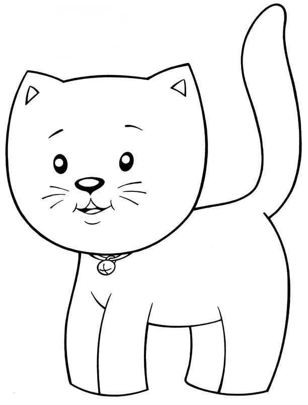 desenho de gato para imprimir e pintar