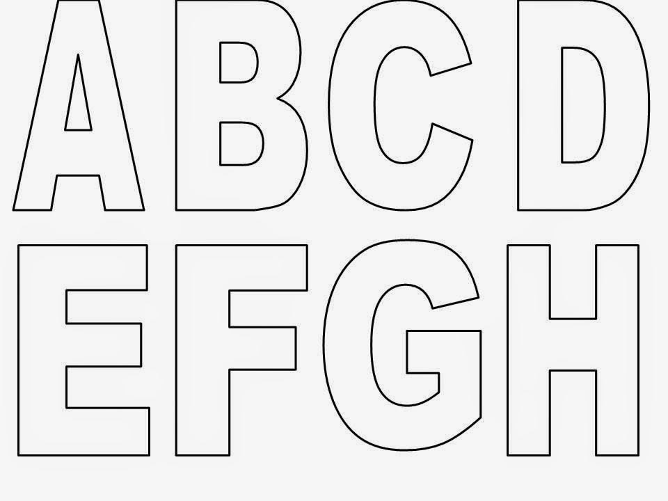 molde de letras do alfabeto