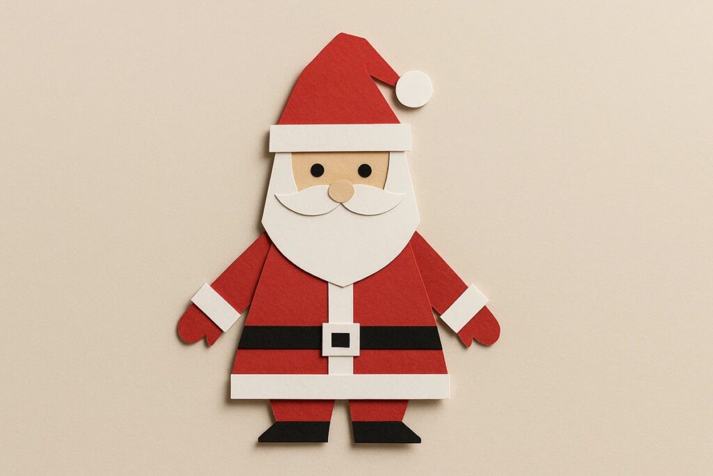 molde de gorro de papai noel para imprimir