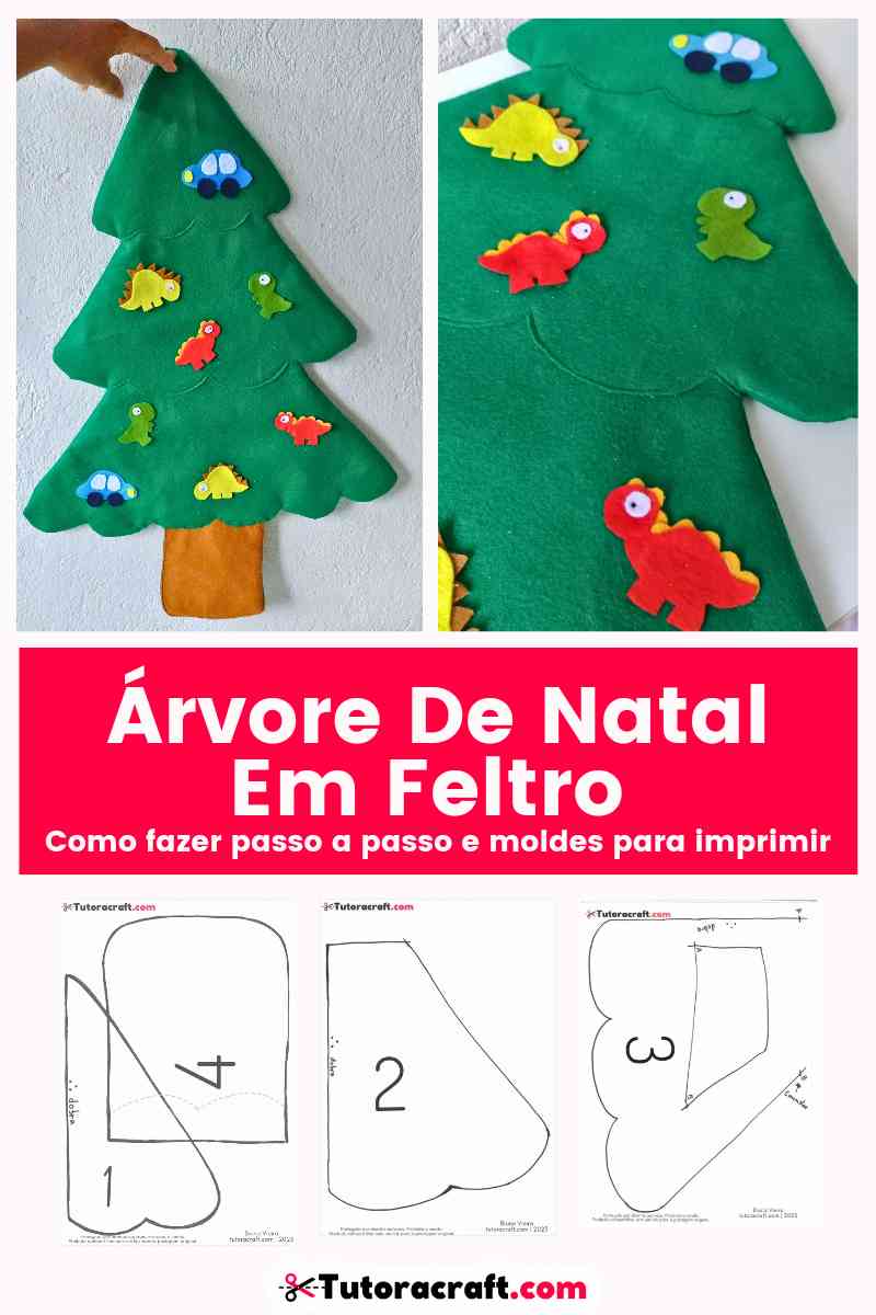 enfeites de natal em feltro passo a passo com moldes