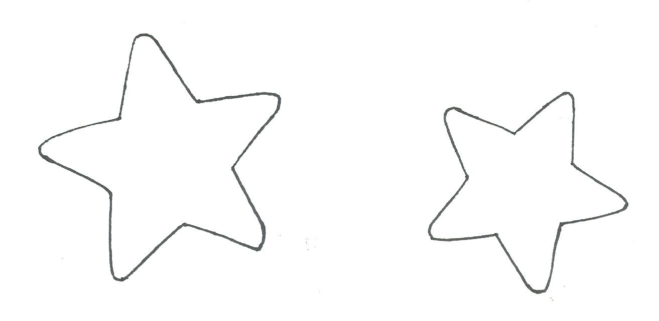 moldes de estrelas para papel