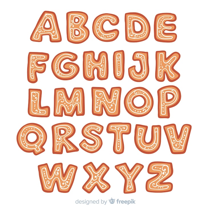 moldes de letras decoradas